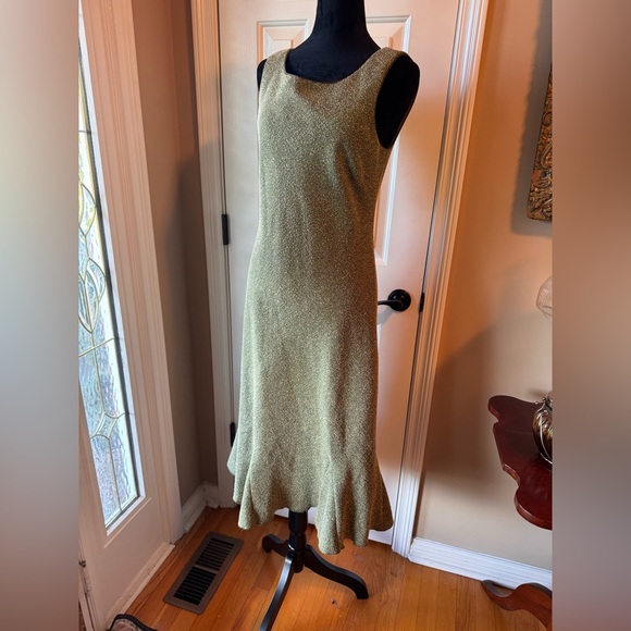 Jessica Howard Elegant Green Sleeveless Midi Dress - Picture 1 of 10